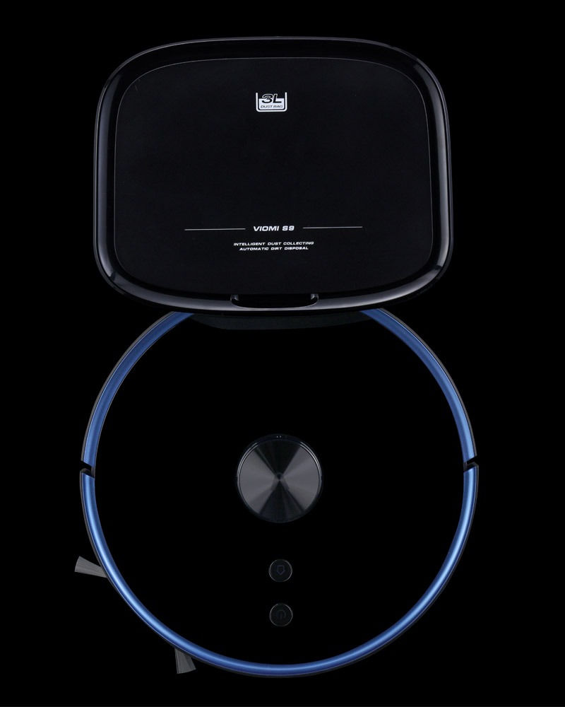 xiaomi viomi s9 zwart robotstofzuiger bovenkant2 xiaomi viomi s9 zwart robotstofzuiger bovenkant2